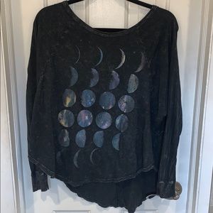 Project social T long sleeve moon phases shirt